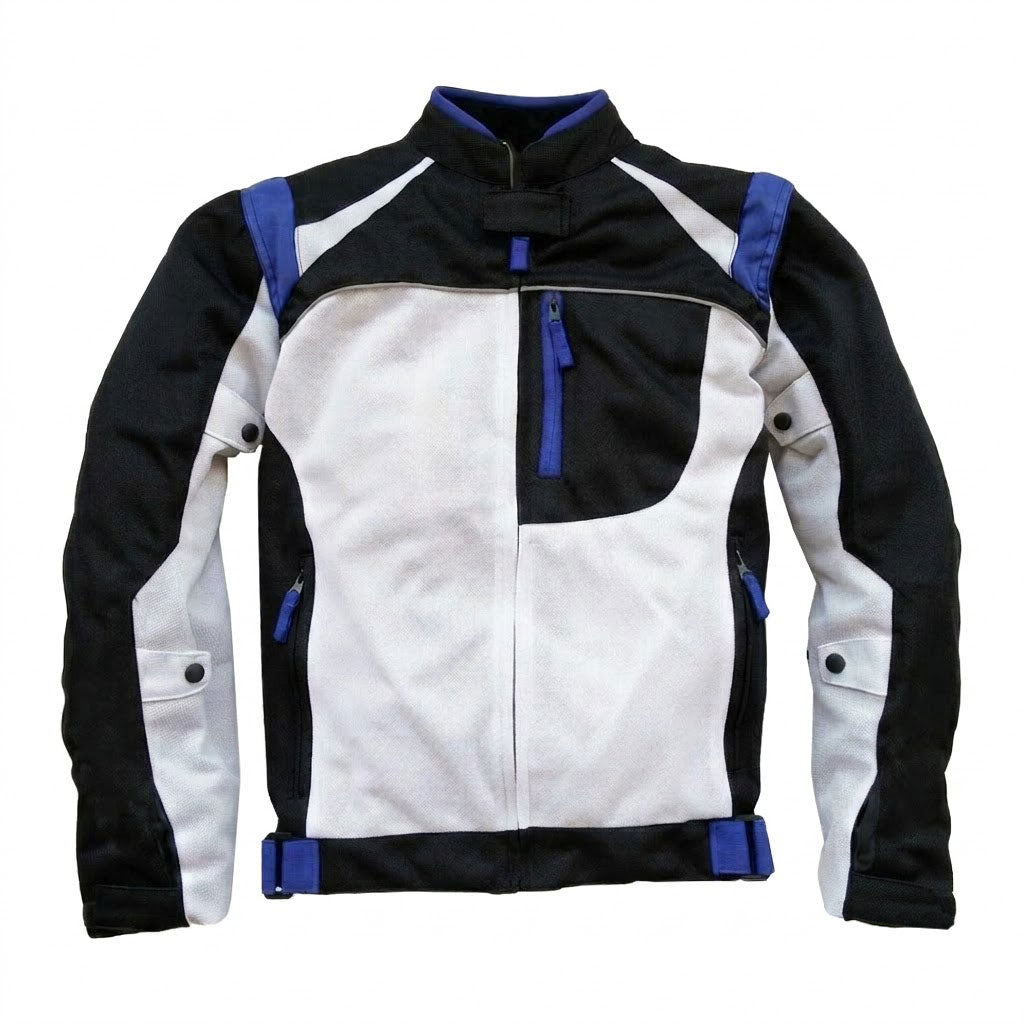 Retro Mesh Motorcycle Racing Jacket-J47