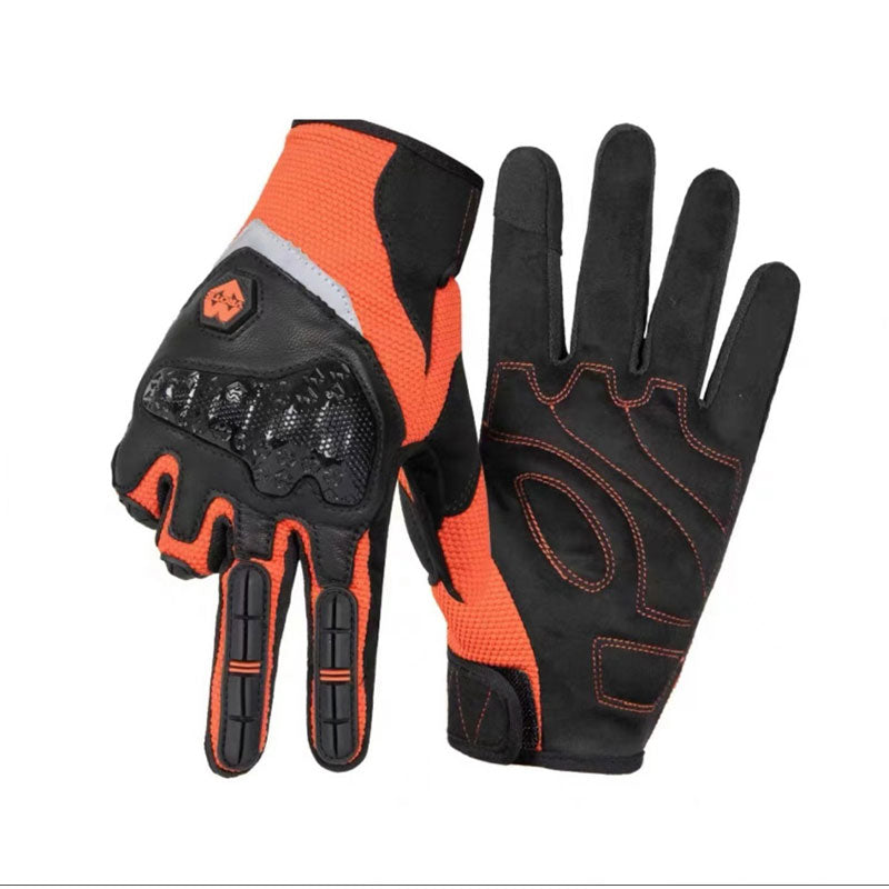 Motorcycle riding gloves with breathable touchscreen-G83