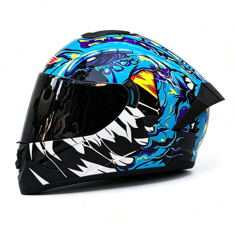 Bluetooth motorcycle helmet with dual visors-I245