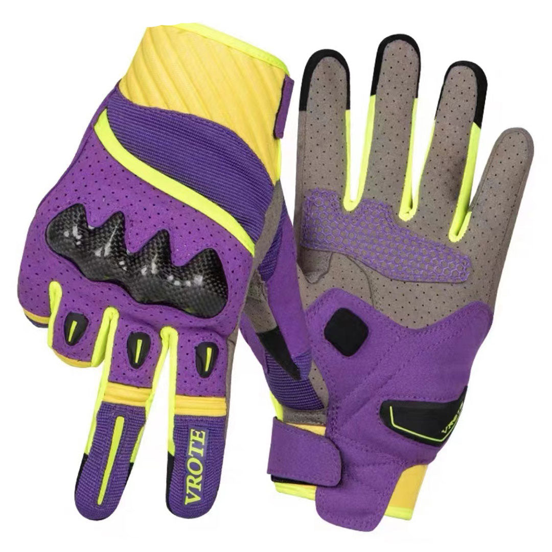 Carbon fiber breathable touchscreen motorcycle gloves-G88