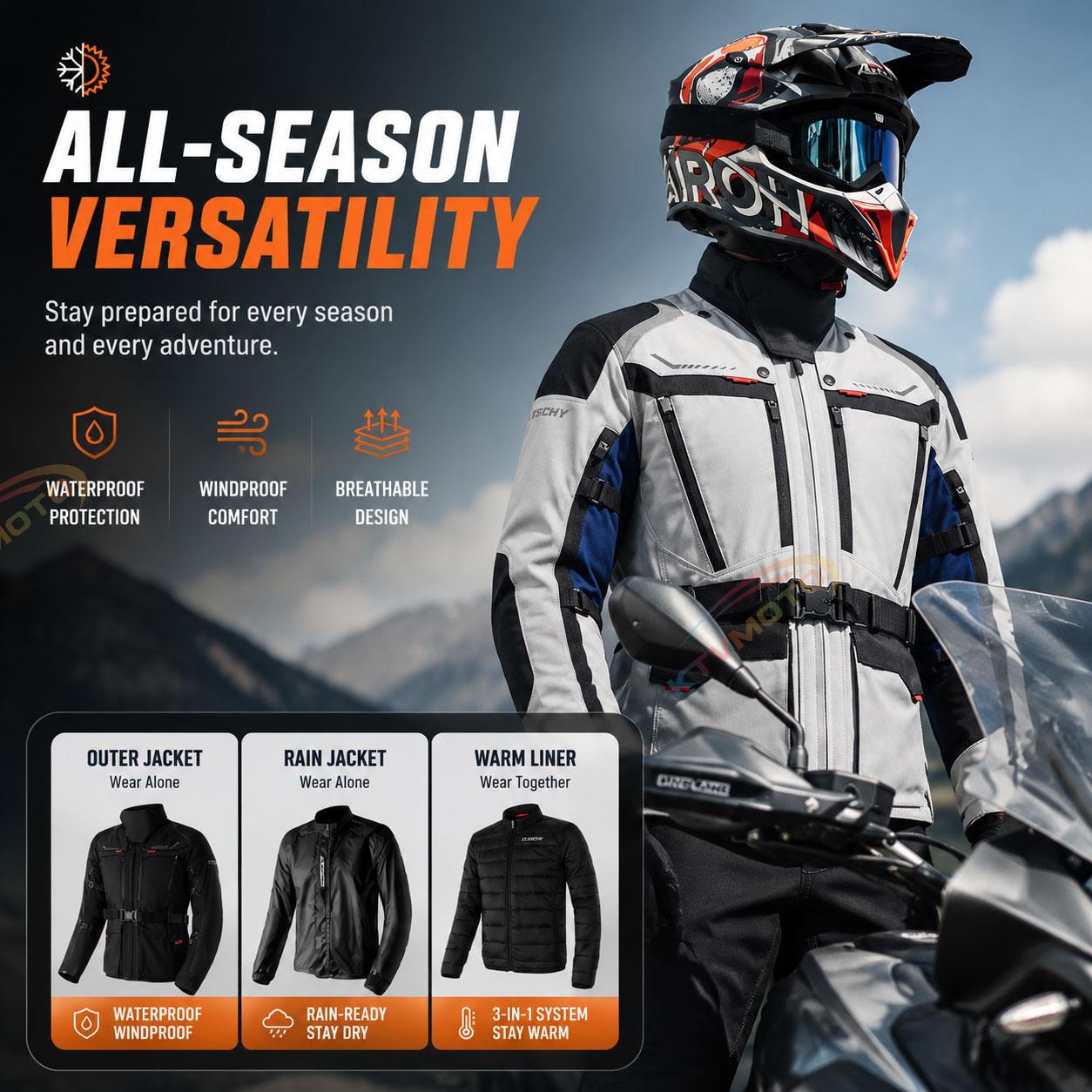 Thermal Motorcycle Adventure Riding Suit-J103