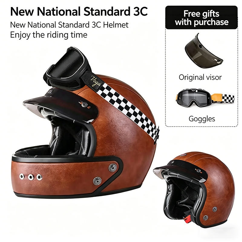 Retro-Style Sport Motorcycle Helmet – I36