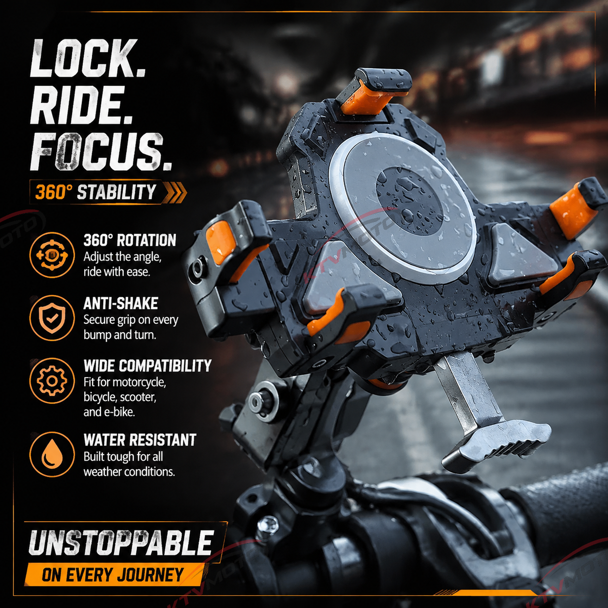 🔥Aluminum alloy double shock absorption mobile phone holder-M27