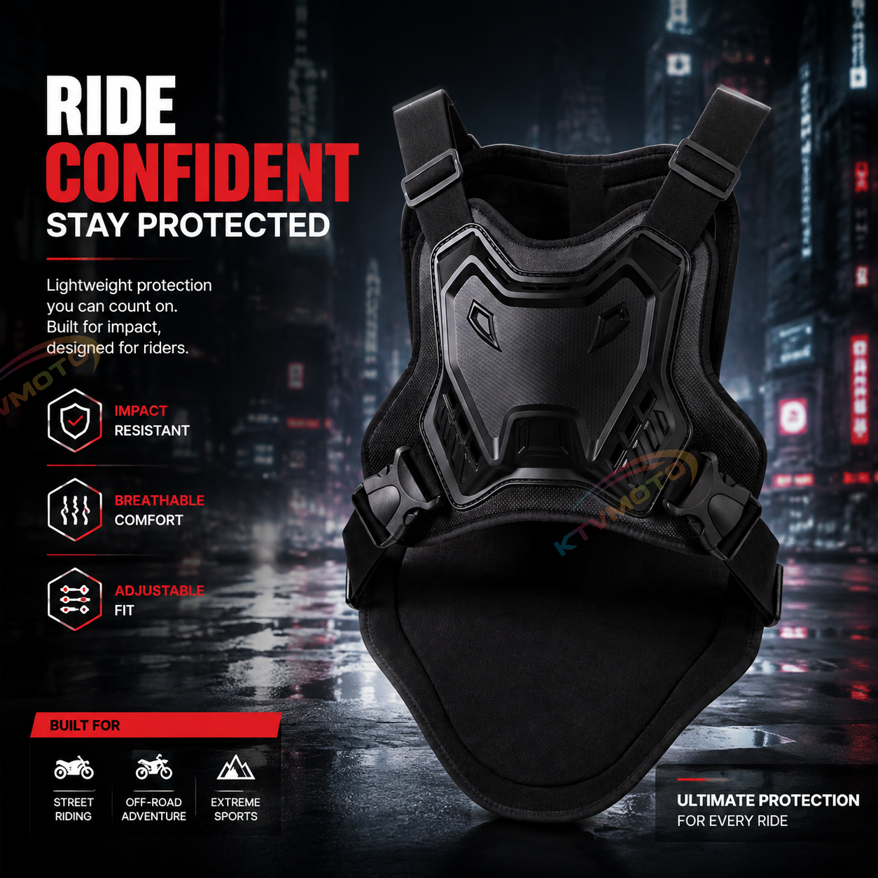 Off-road motorcycle armored vest-F25