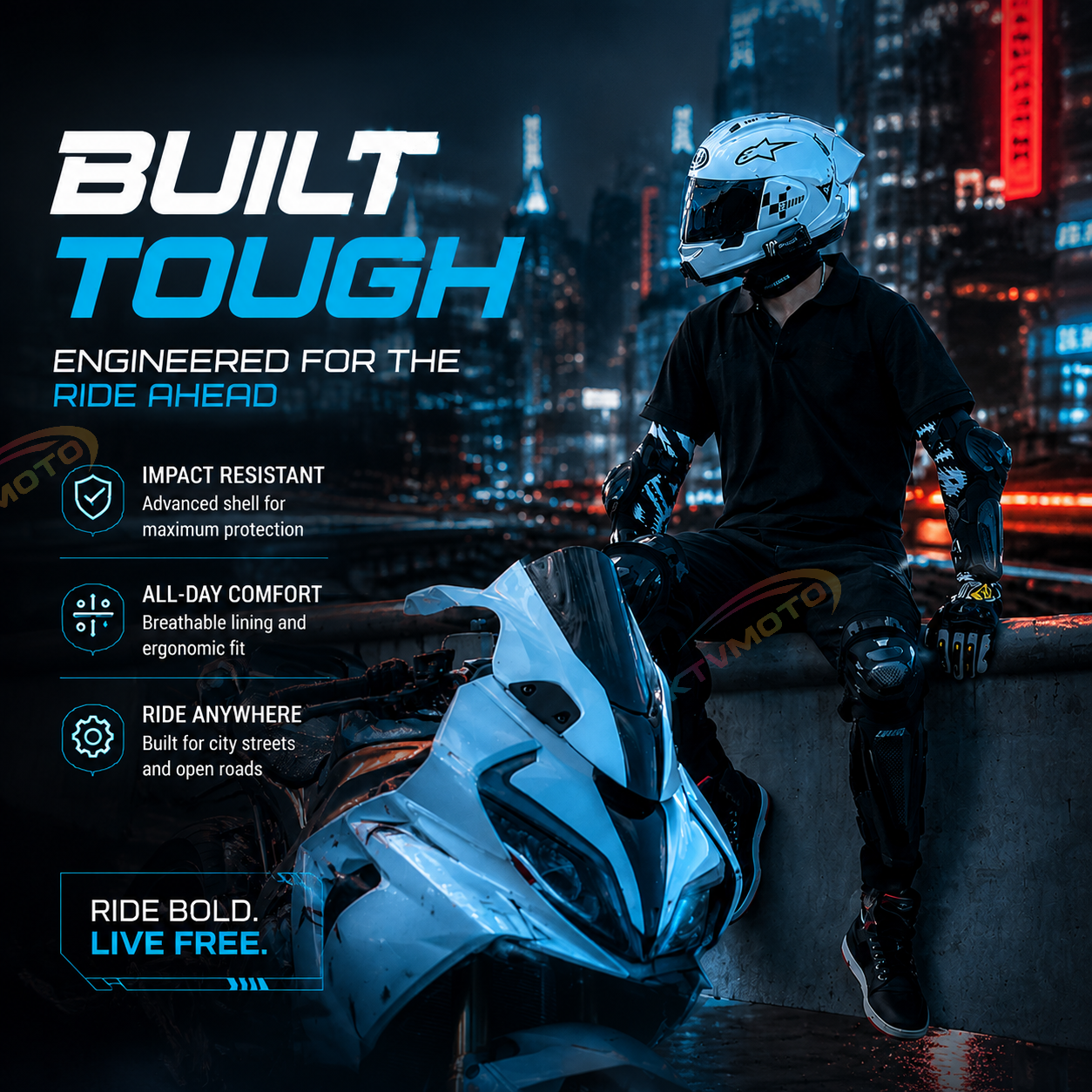 Motorcycle Carbon Fiber Knee Guards-Y46