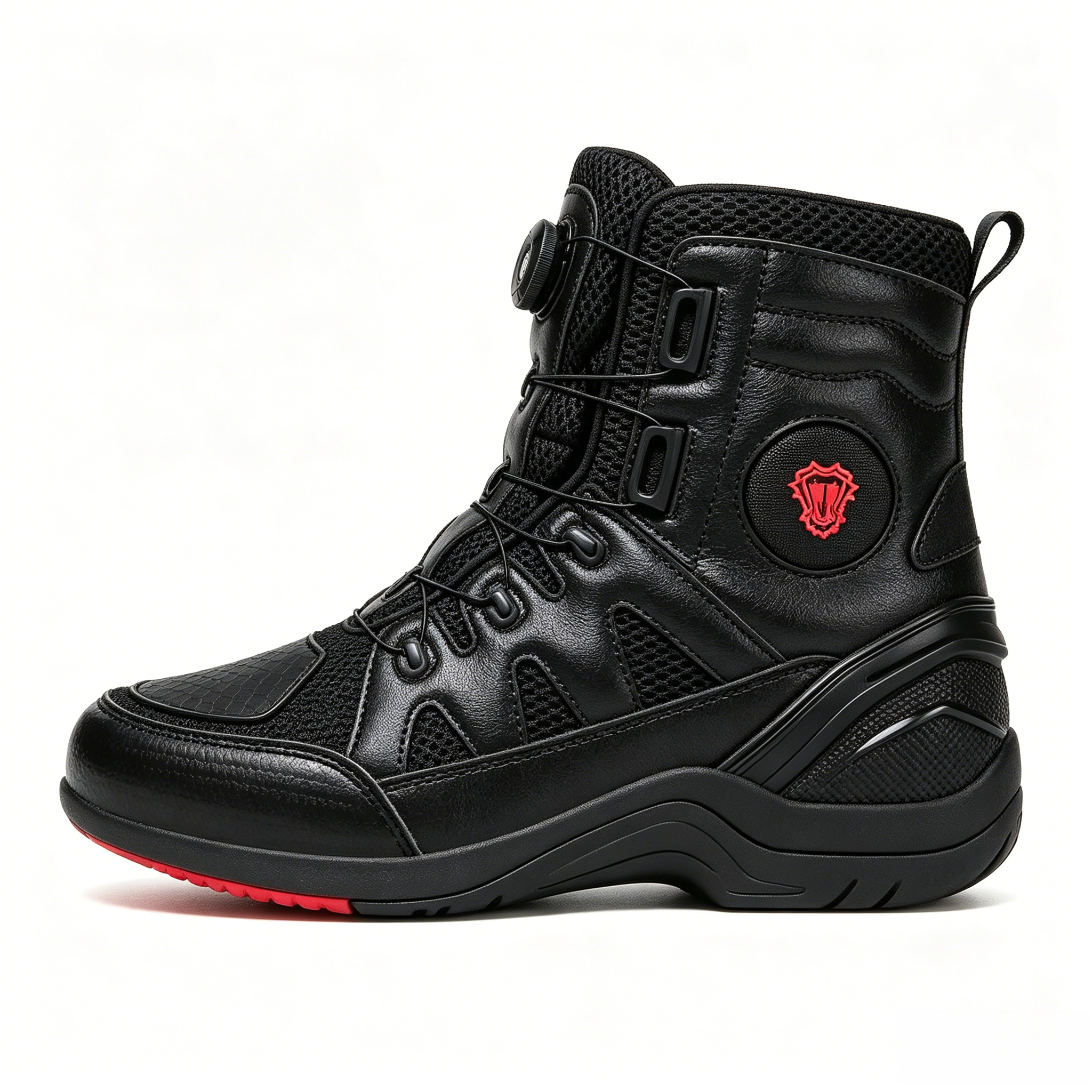 Retro high-top motorcycle off-road shoes-K81