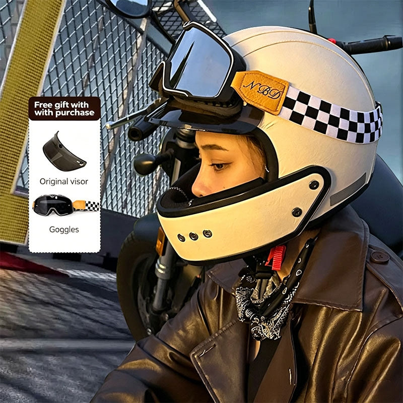 Retro-Style Sport Motorcycle Helmet – I36