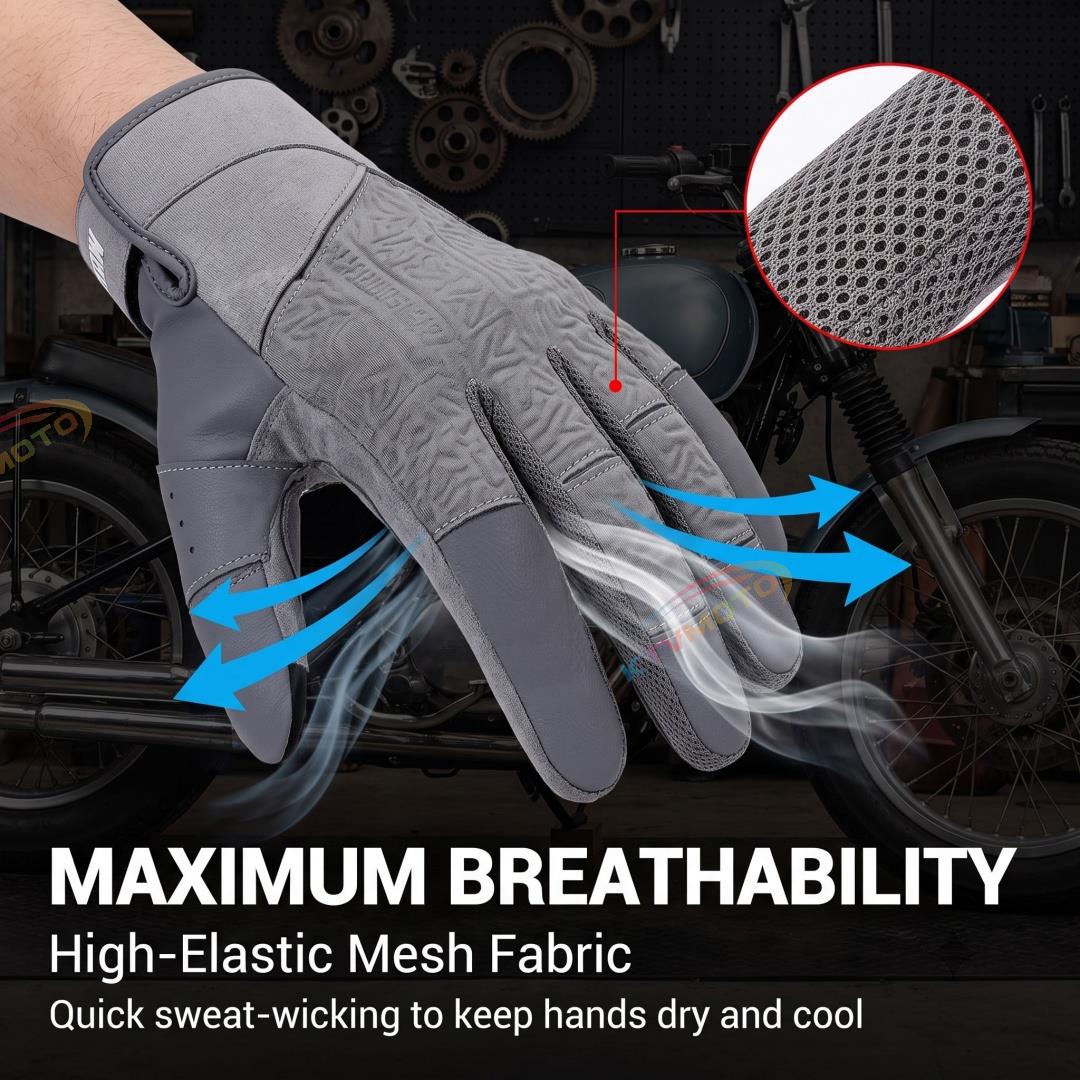 Motorcycle breathable slow rebound retro gloves-G94
