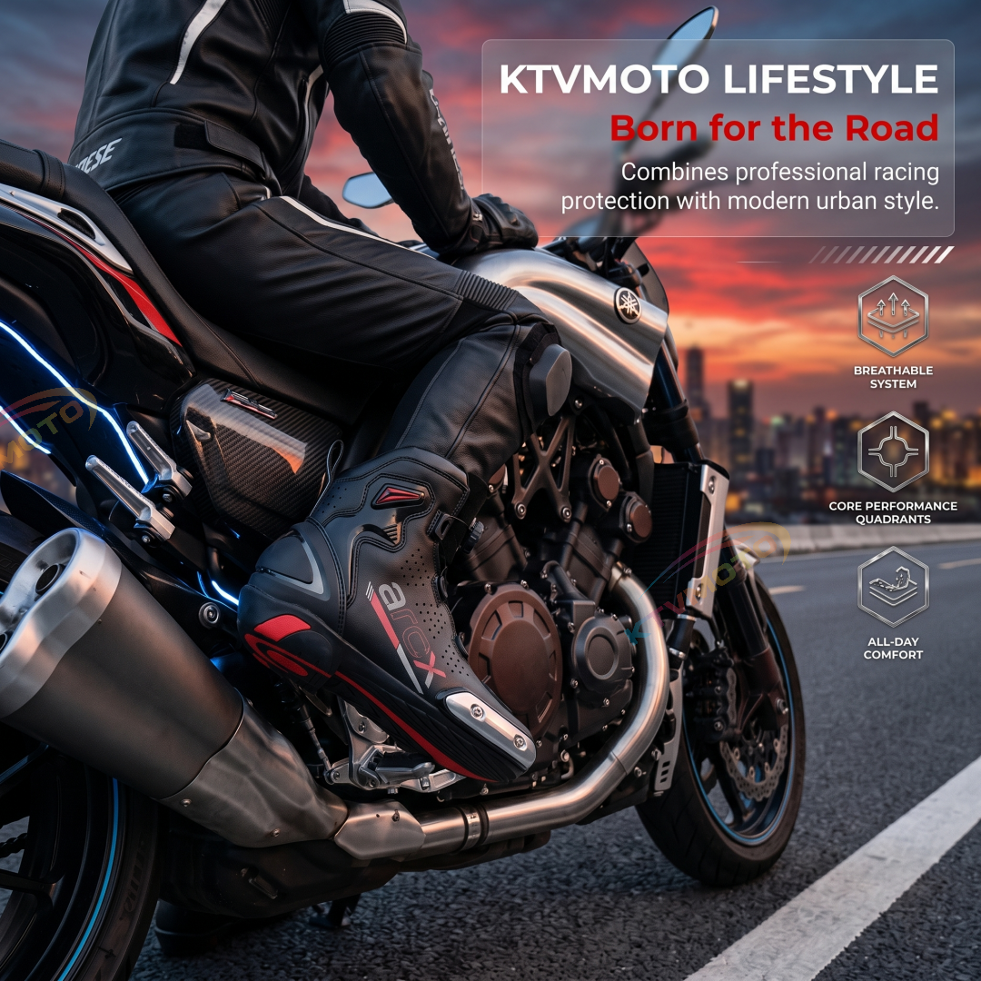 Motorcycle breathable and shock-absorbing riding boots-K28