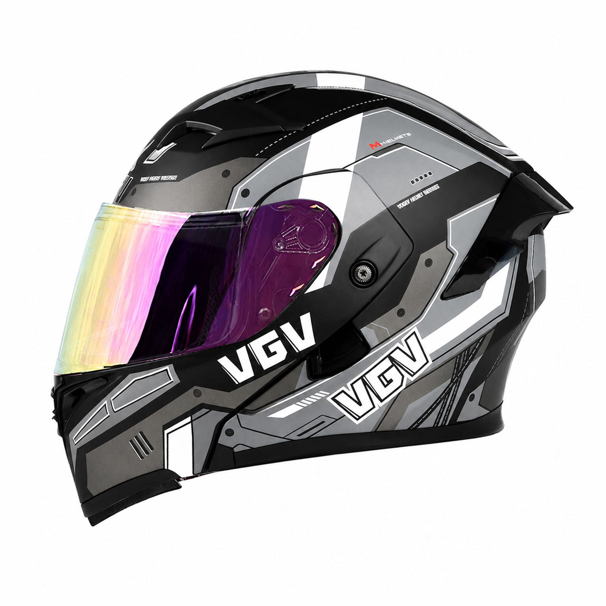 KTVMOTO Motorcycle colored lens flip helmet with built-in Bluetooth - I261