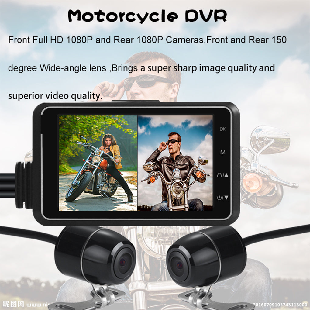 With APP wifi DVR 3 inch screen front and rear camera driving recorder-F02