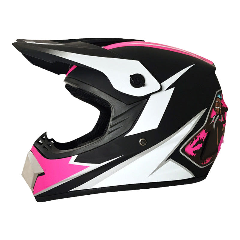 Full-face graffiti-style motocross helmet-I84