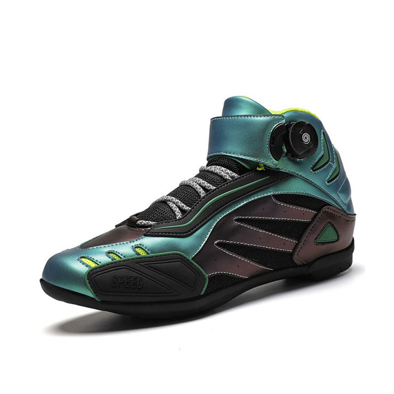 Motorcycle Off-Road Boots with Laser Gradient Finish-K105