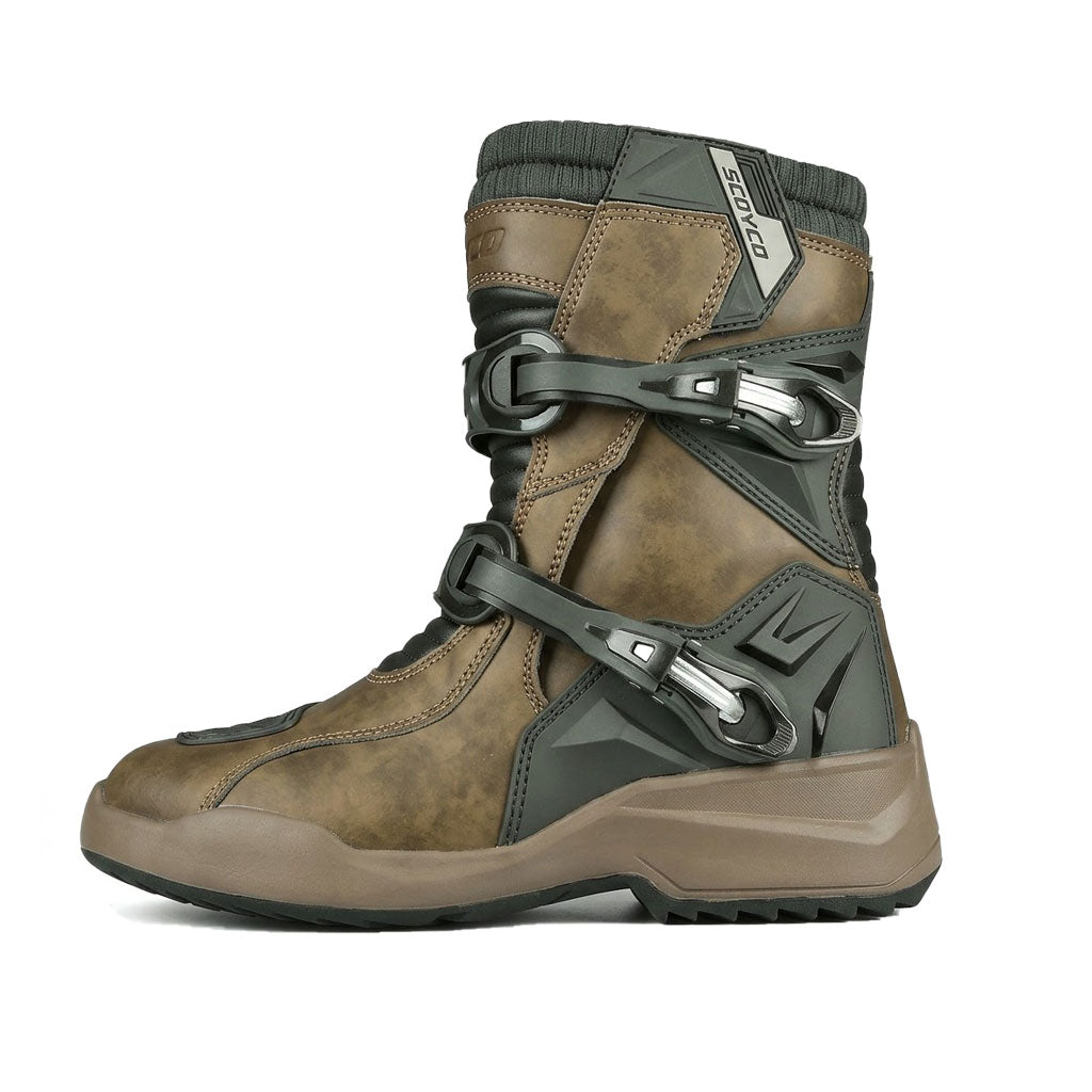 Leather protective boots for cruiser motorcycles-K53