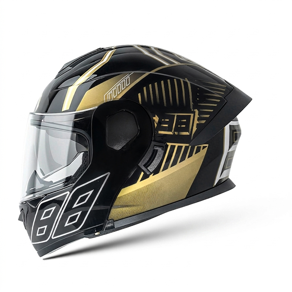 Modular Motorcycle Helmet with Dual Visor-I120