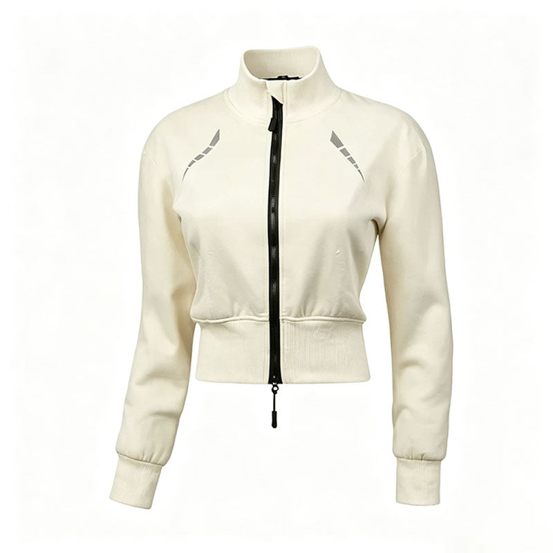 CE Protective Pad Women's Fleece-Lined Cycling Armor Jacket-J36