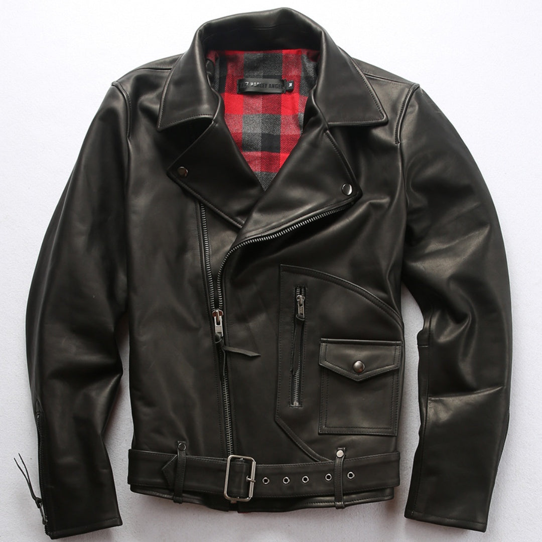 HARLEY ANGEL motorcycle genuine cowhide leather jacket-A27