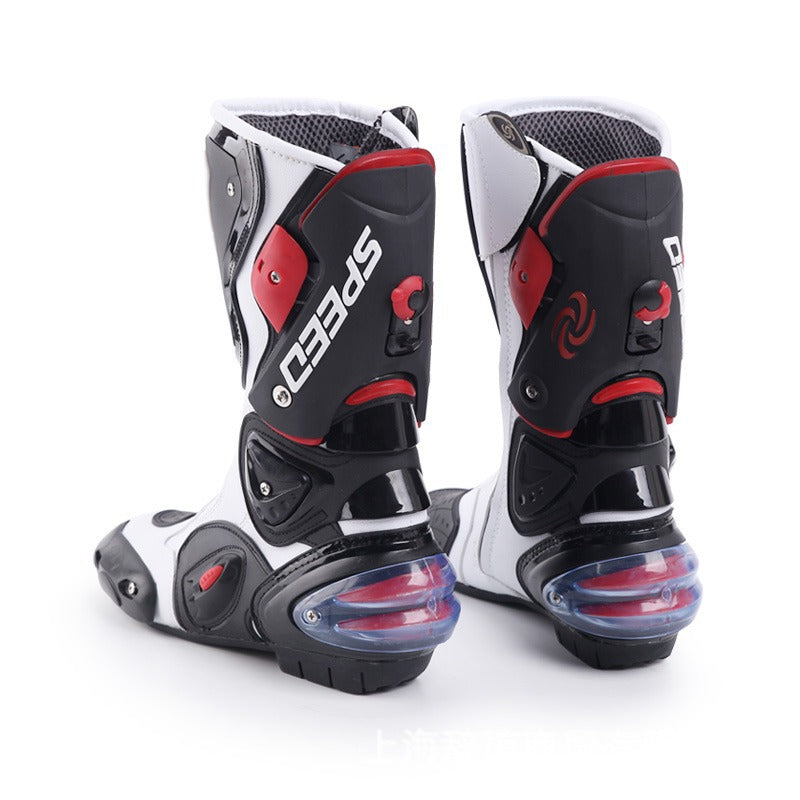 Professional Riding Motorcycle Protective Gear Shift Microfiber Leather Boots-K05