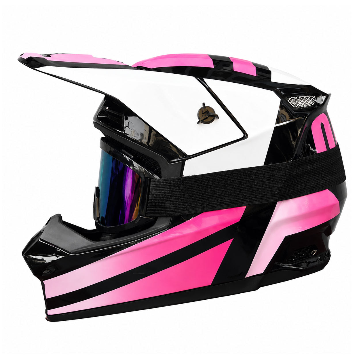 Racing Motocross Full-Face Helmet with Goggles-I171