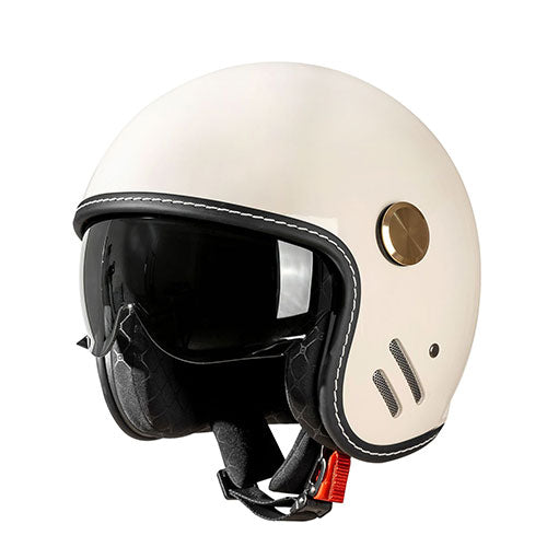 Minimalist Retro Dual-Visor Motorcycle Helmet-I134