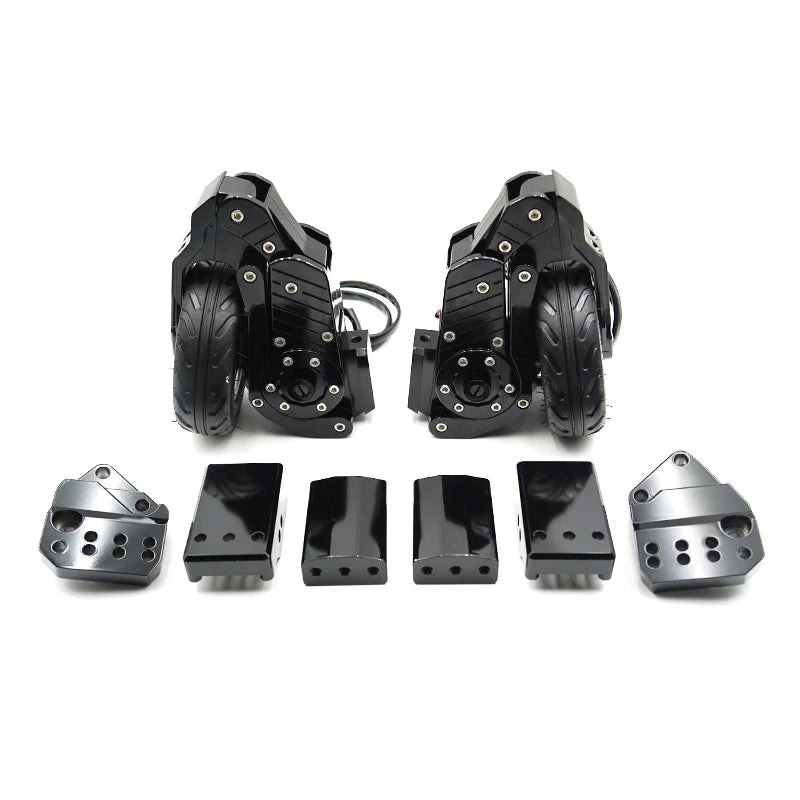 Harley-Davidson Touring Series FLH after 2009-Motorcycle Assisted Auxiliary Parking Bracket Landing Gear Smaller Wheels with Support