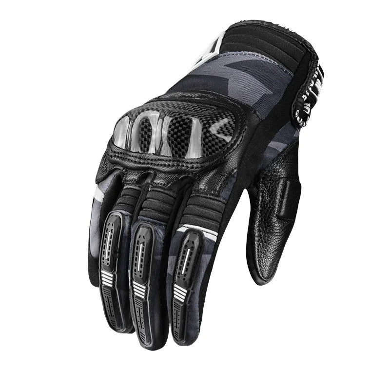 Carbon fiber full finger touch screen gloves-G14