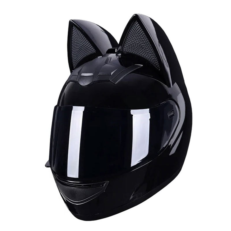 DOT certified cat ear full-face motorcycle helmet-I02