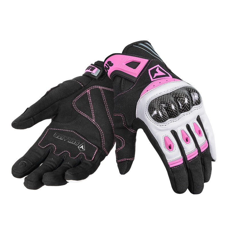 Breathable and drop-resistant carbon fiber full-finger gloves-G17