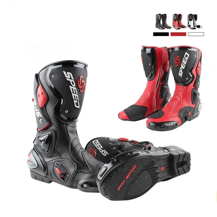 Professional Riding Motorcycle Protective Gear Shift Microfiber Leather Boots-K05
