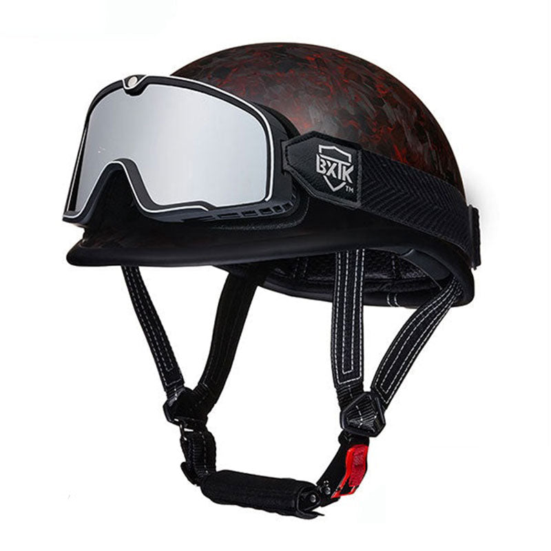 KTVMOTO Carbon fiber motorcycle half-helmet cruiser helmet-I52