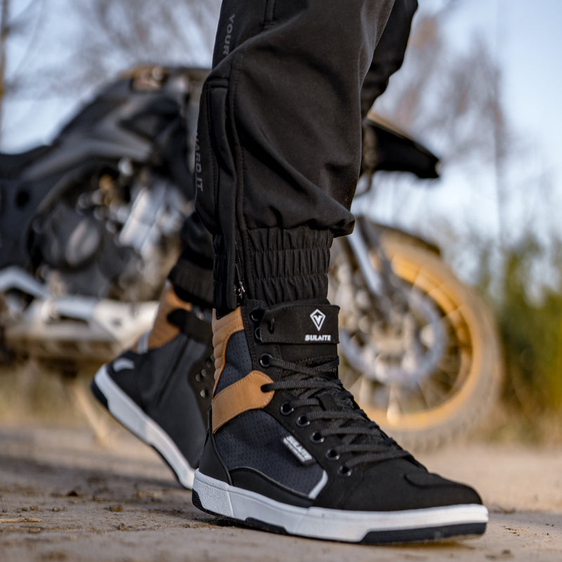 Motorcycle riding boots retro breathable-K09