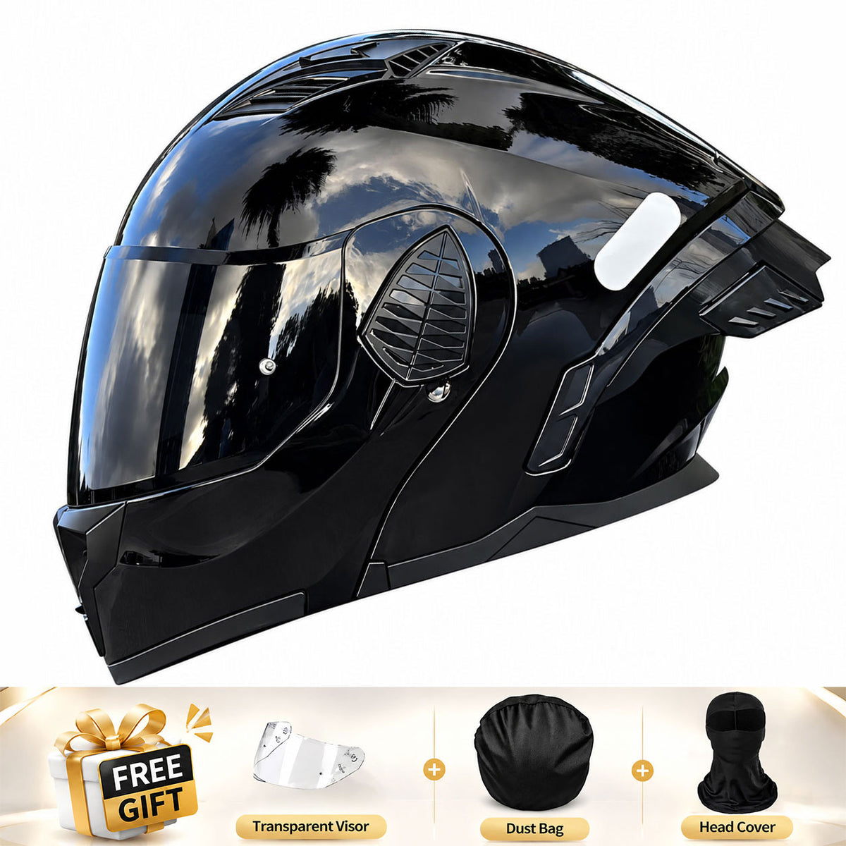 Full-face/Modular Motorcycle Helmet for Cruiser Riding-I306