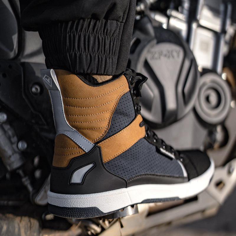 Motorcycle riding boots retro breathable-K09