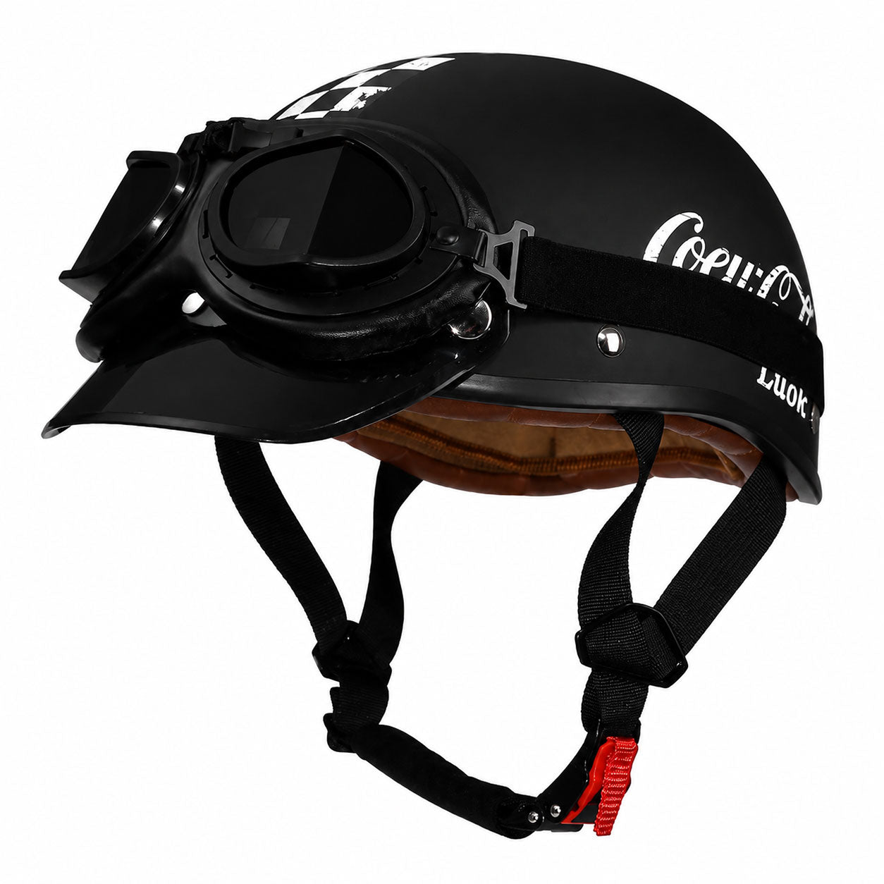 Retro half-helmet, summer travel gear-I18