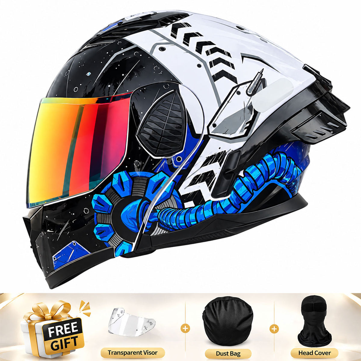 Full-face/Modular Motorcycle Helmet for Cruiser Riding-I306