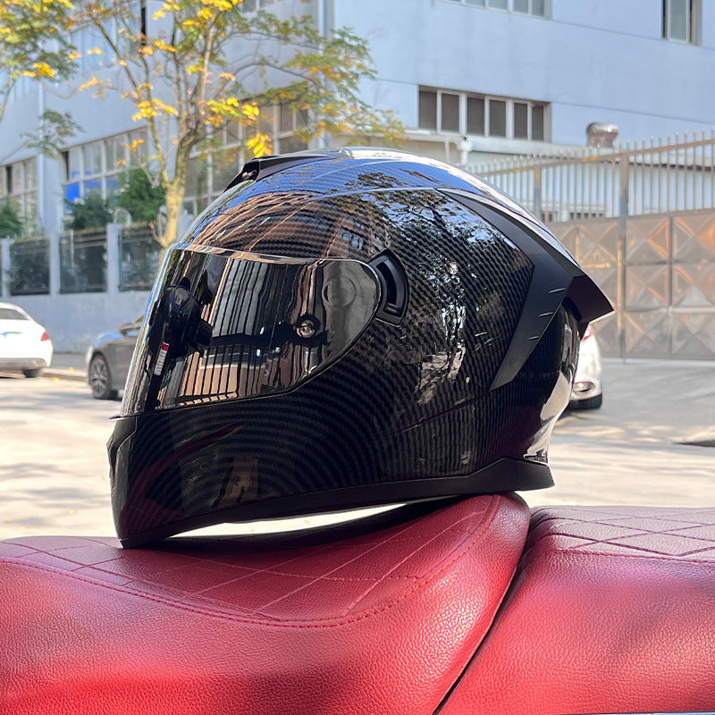 Dual-visor street helmet for sportbikes-I157