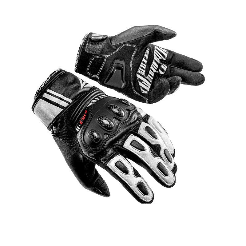 Breathable genuine leather touchscreen gloves-G71
