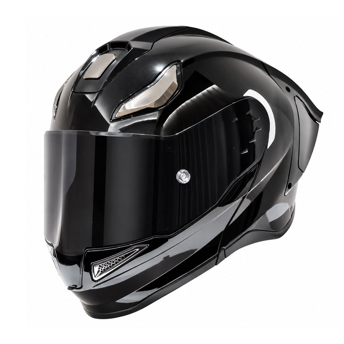 Modular Motorcycle Helmet for Cruising and Track Riding-I309