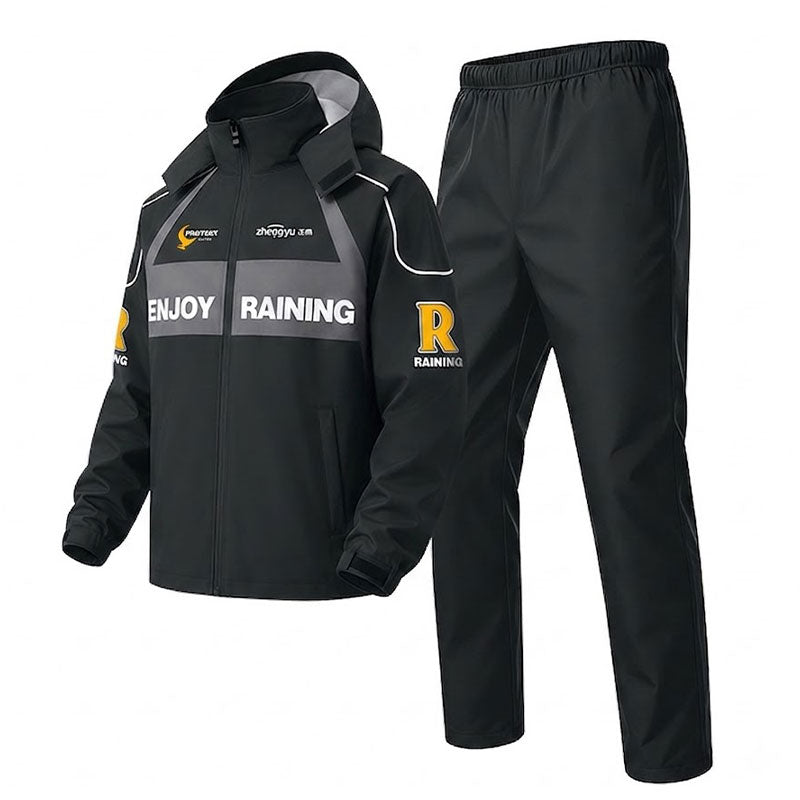 Two-piece heavy-duty motorcycle rain suit-C13