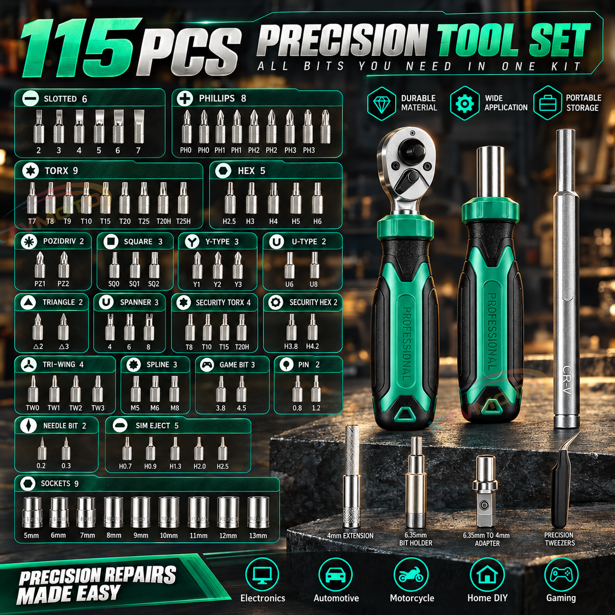 KTVMOTO Motorcycle Maintenance Portable Repair Set-MT03