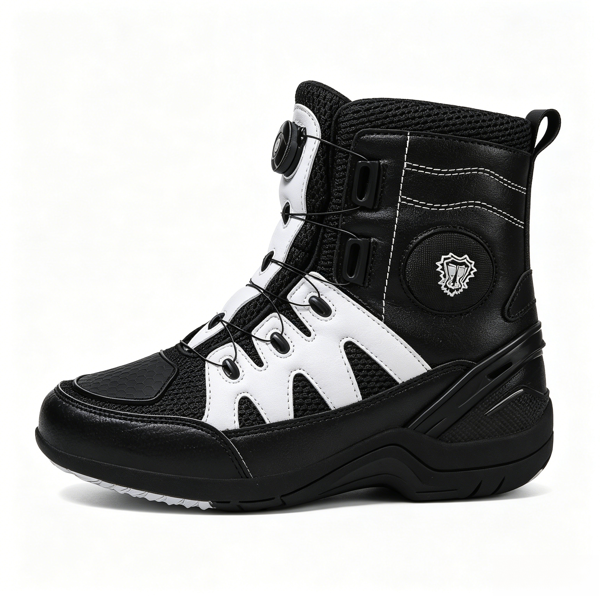 Retro high-top motorcycle off-road shoes-K81