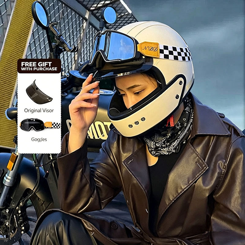 Retro-Style Sport Motorcycle Helmet – I36