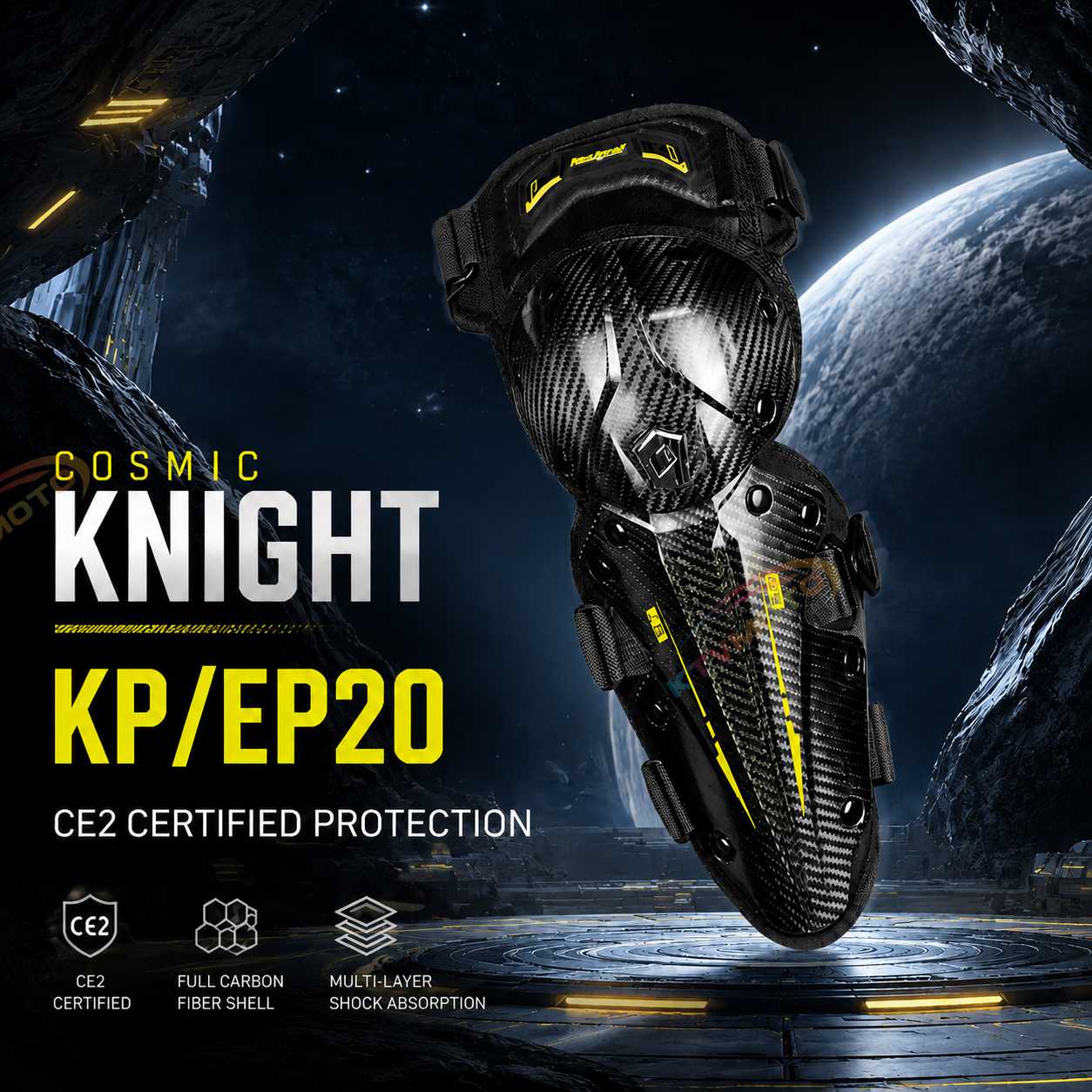Motorcycle Carbon Fiber Protectors (CE Level 2)-Y42