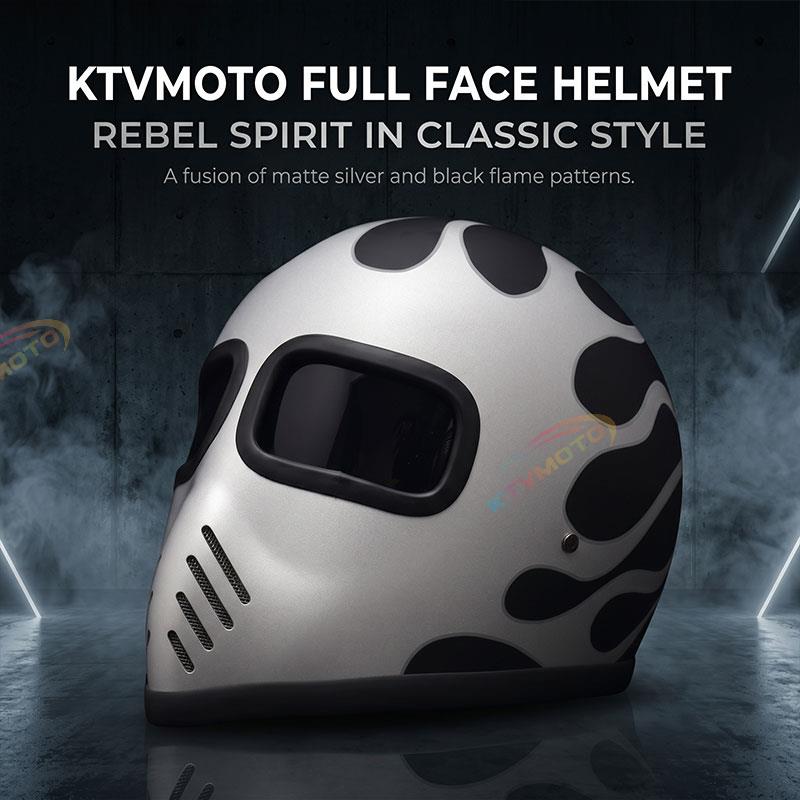 Full-face futuristic motorcycle helmet visor design-I37