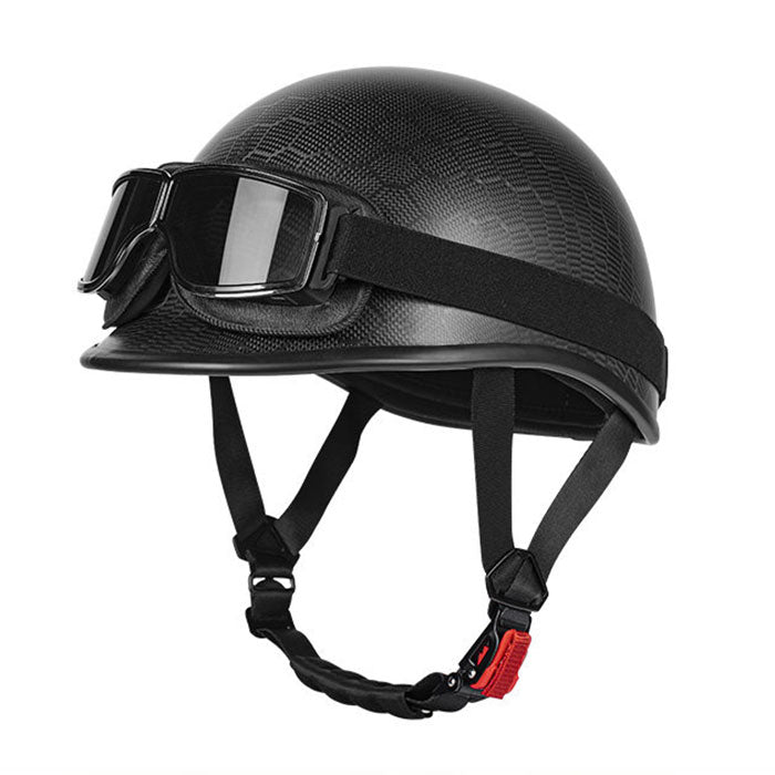 Carbon Fiber Vintage Motorcycle Half Helmet-I135