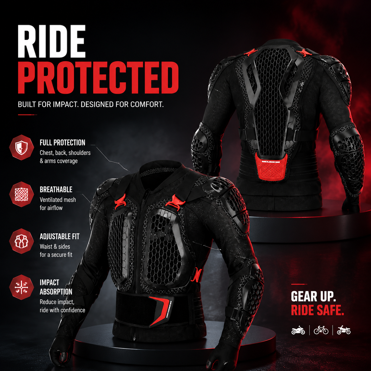 CE Full Chest and Back Armor Plus Size - F1