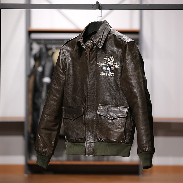 A2 Flight Leather Jacket - A55