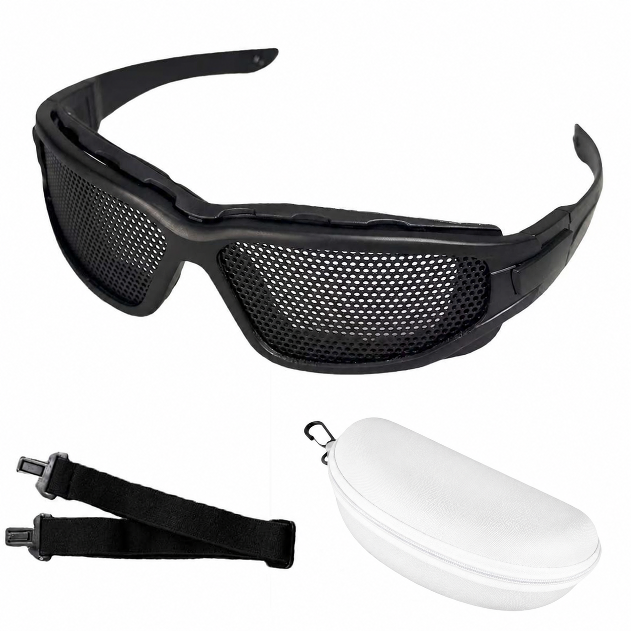 Tactical Motorcycle Riding Goggles with Metal Mesh-H19