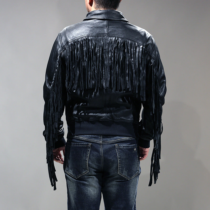 Harley Davidson Tassel Leather Jacket-A26