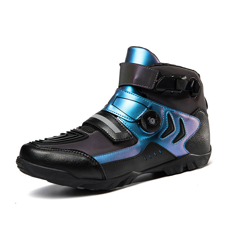 Iridescent Aurora Off-Road Motorcycle Boots-K82